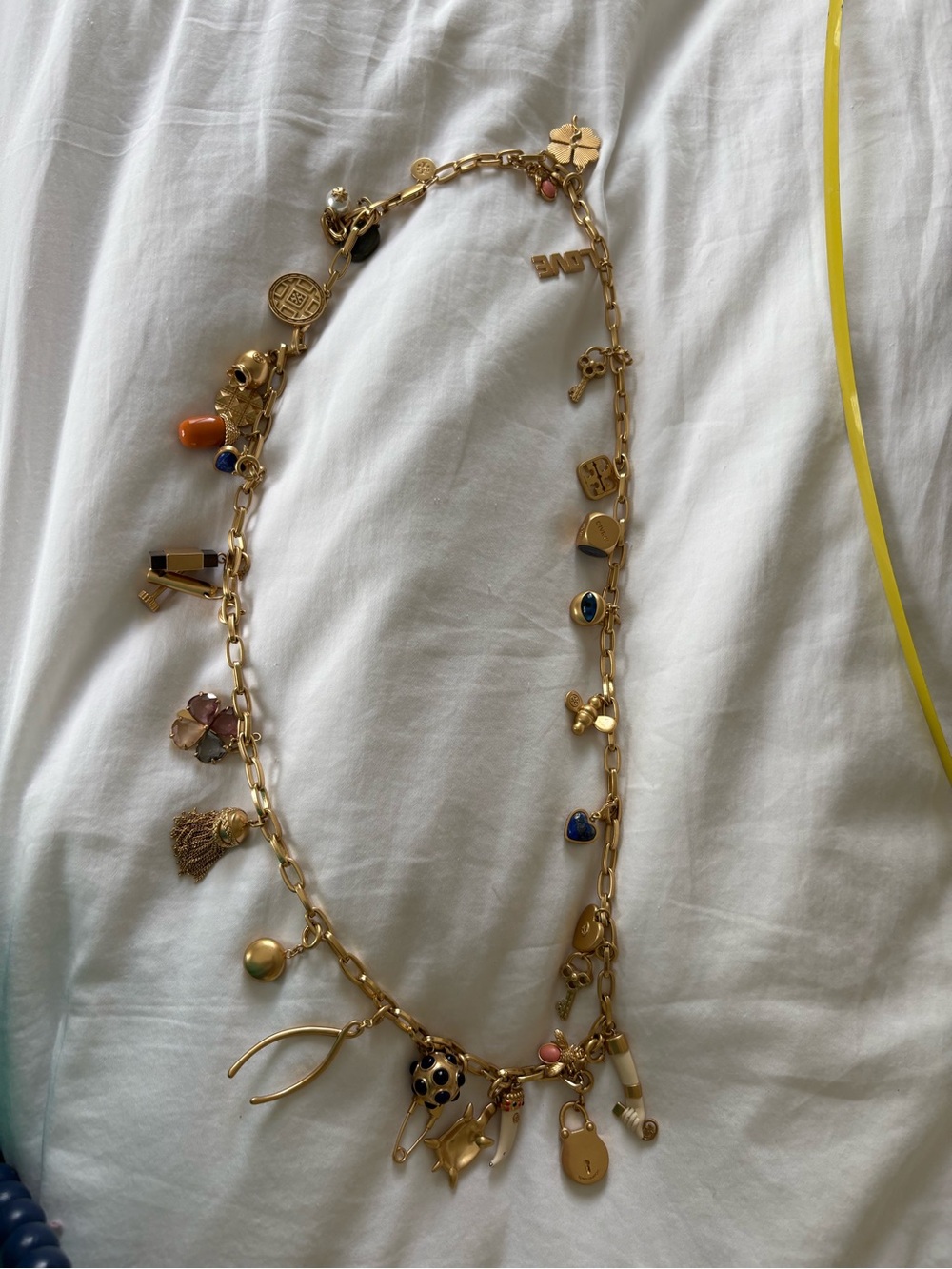 Vintage Tory Burch Charm Necklace - Picture 2 of 7
